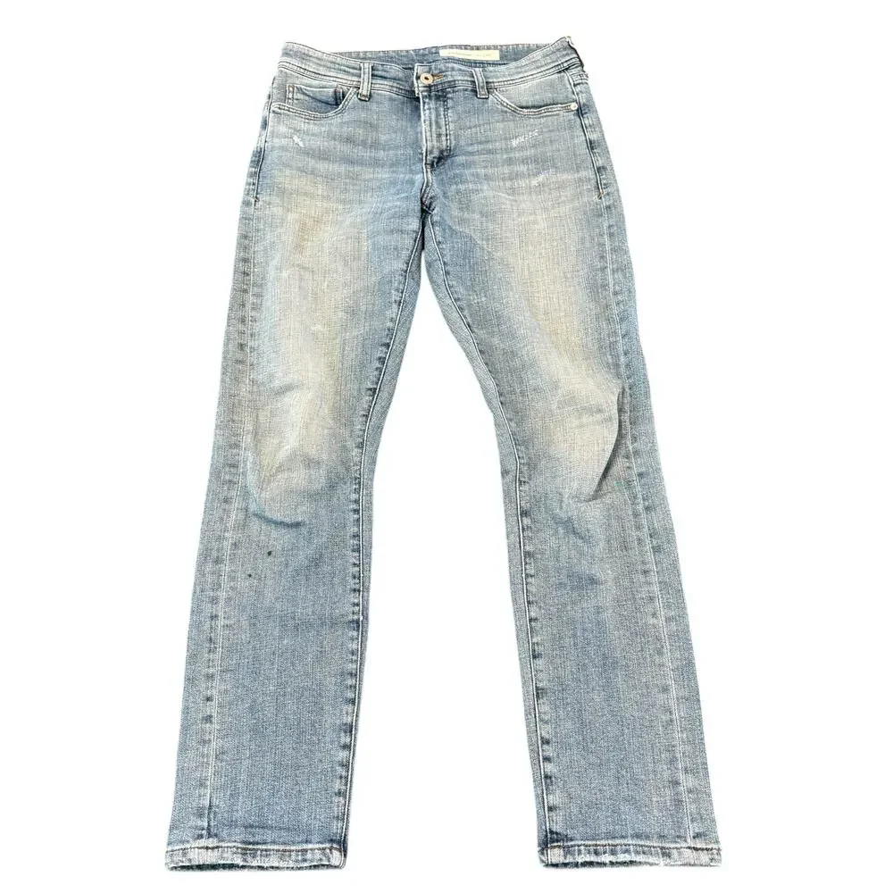 Anthropologie Pilcro Women’s jeans, slim boyfriend, distressed, light wash, 27 - Picture 2 of 8